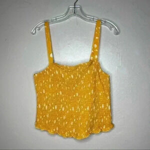 Torrid CHALLIS SMOCKED CROP CAMI Sz 1